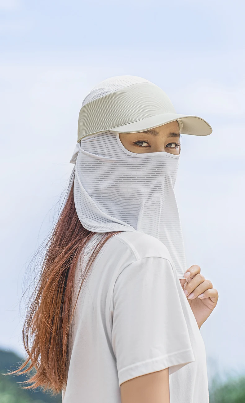 Side profile wearing mask