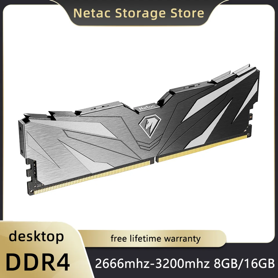 Netac-DDR4 GB,8GB, 16GB DDR4デスクトップRAMメモリ,2666MHz, 3200MHz