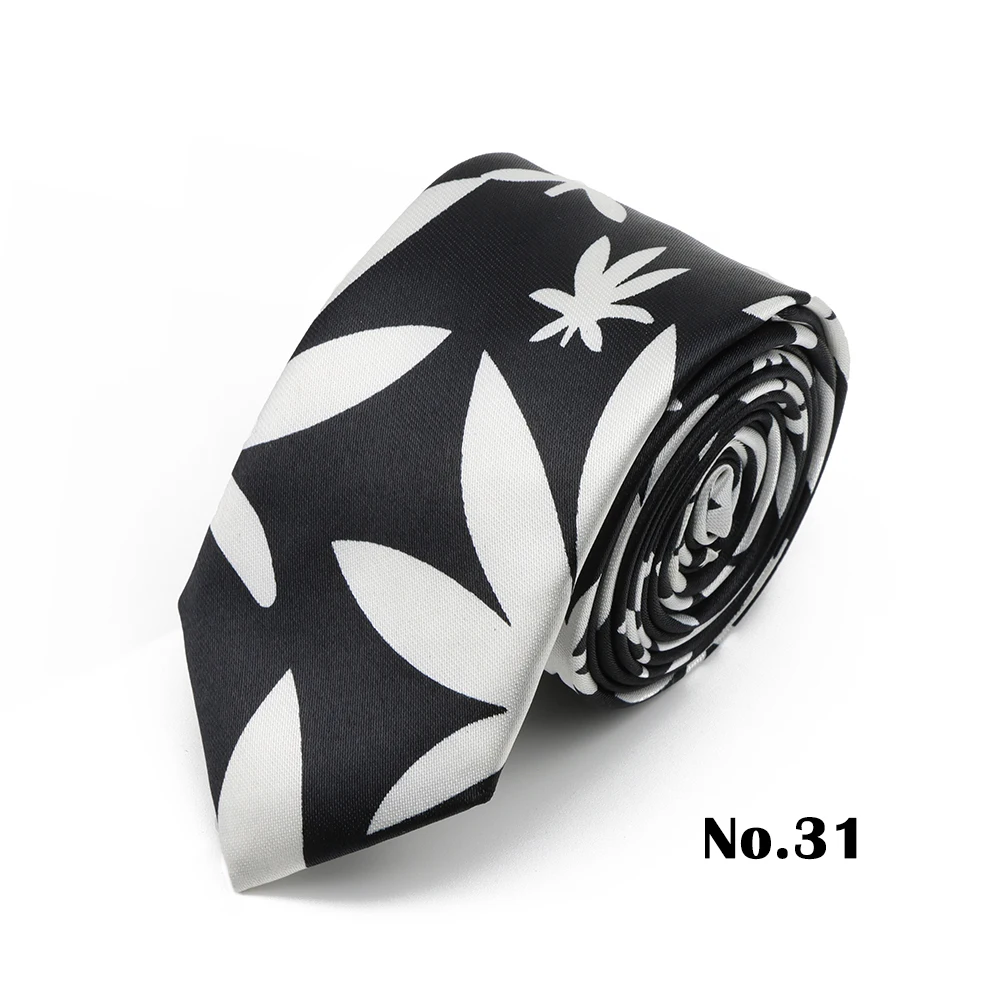 5,5 cm schmale Polyester-Krawatte, schwarz-weiße Streifen, karierter Druck, bunt, bequem, weiche Krawatte, Hochzeit, Party, Accessoires, Geschenk – Detail 31