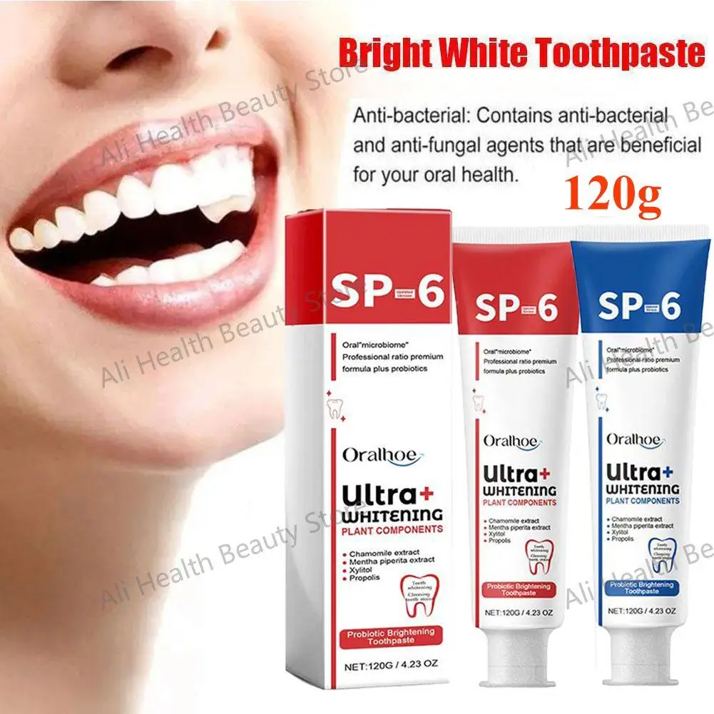 

Sip-4 Probiotic Toothpaste Brightening & Stain Removing Sp-4 Probiotic Toothpaste Fresh Breath Teeth Whiten Toothpaste 120G/100G