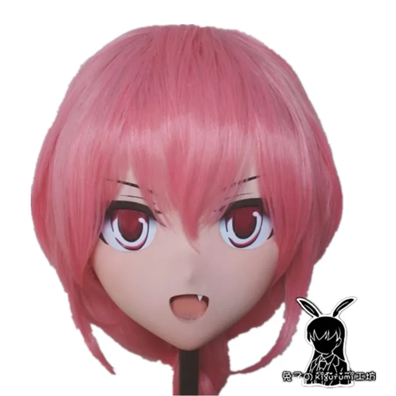 

(Rabbit 58) Full Head Crossdress Girl BJD Doll Mask Fate/Apocrypha COS Cartoon Anime Realistic Silicone Astolfo Cosplay Mask