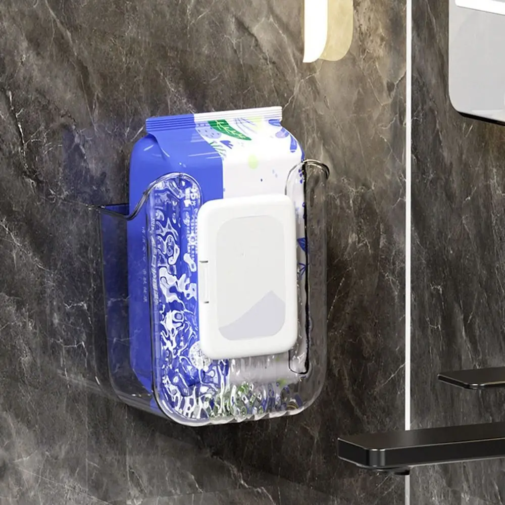 Wall Mounted Tissue Box Paper Towel Holder for Kitchen Office Napkin Container Baby Wipes Paper Storage Box Tissue Box Holder