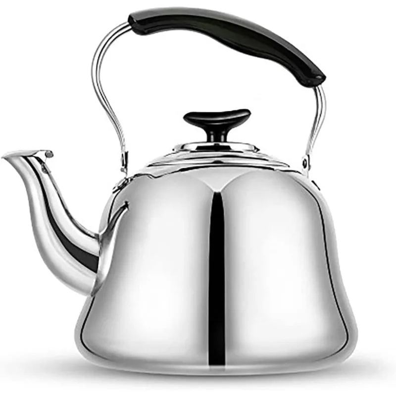 

2 Liter Stainless Steel Hot Water Kettle Whistling Tea Kettles With Folding Handle,Fast To Boil,Perfect for Daily Tea and Coffee