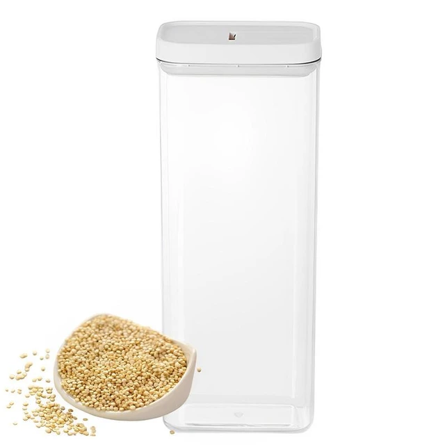 Flour Storage Container Airtight Food Keeper Clear Container Cereal  Dispenser With Lid Kitchen Pantry Organization Baking - AliExpress