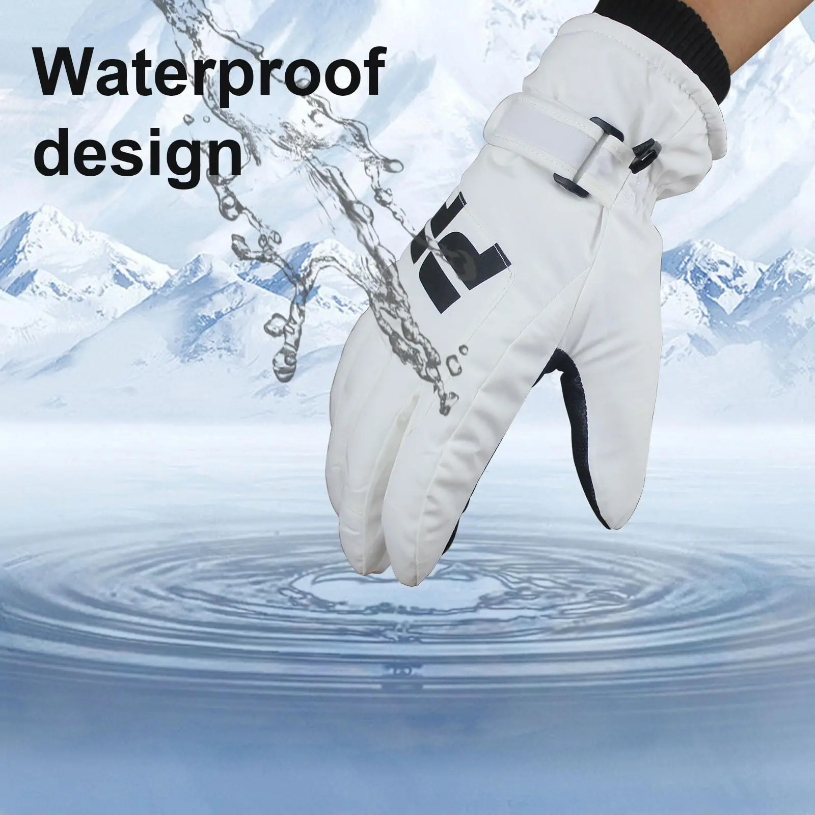 Winter Skiing Gloves Waterproof Antislip Snowboarding Touch Screen Thermal Thick Men Women Snowmobile Warm Riding Driving Gloves 3