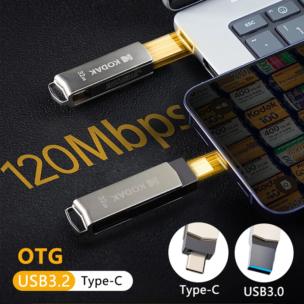 Kodak K273 Double Nip USB Flash Drive 64GB 128GB