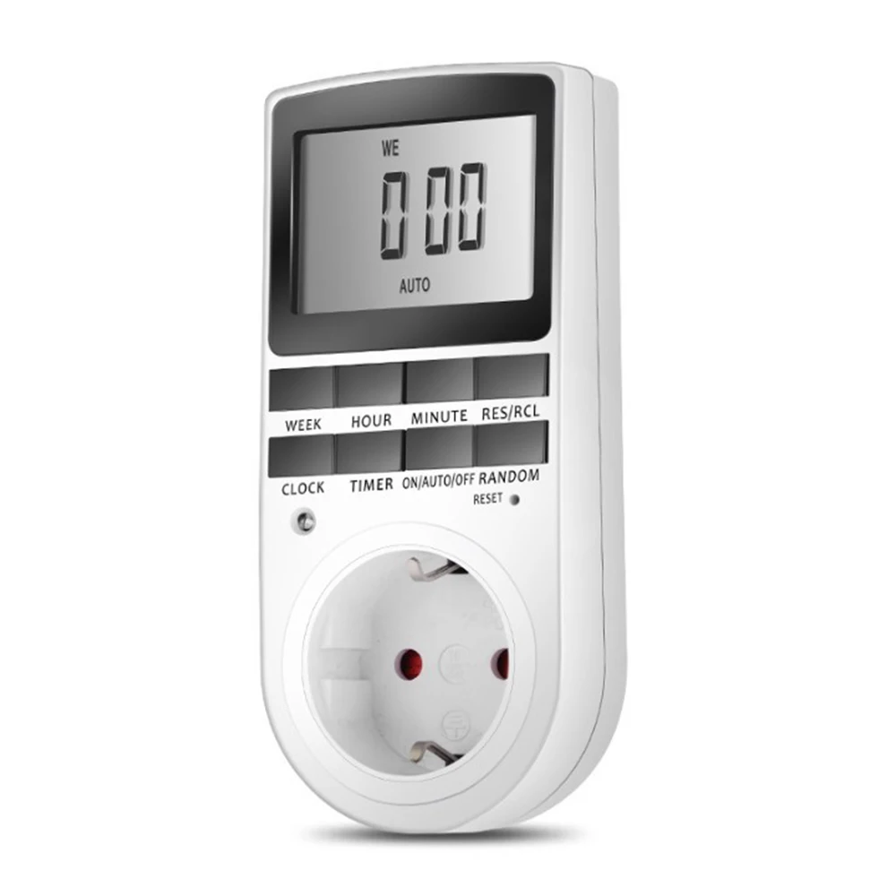 110/220V Electronic Digital Timer Switch 12/24 Hour Programmable Timing Socket Appliance Time Controller EU UK US Plug images - 6