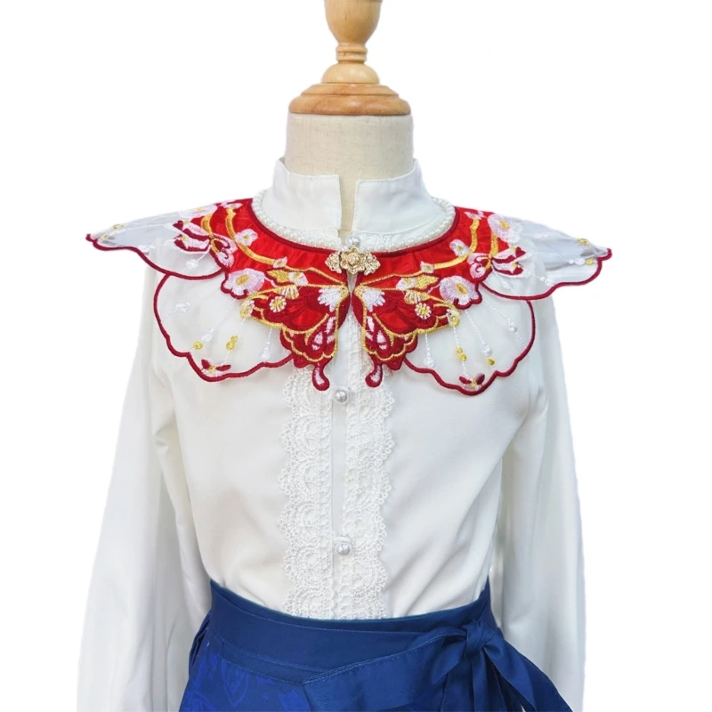 Yunjian Shawl Decorative Hanfu Floral False Collar Embroidery Detachable Collar drop shipping