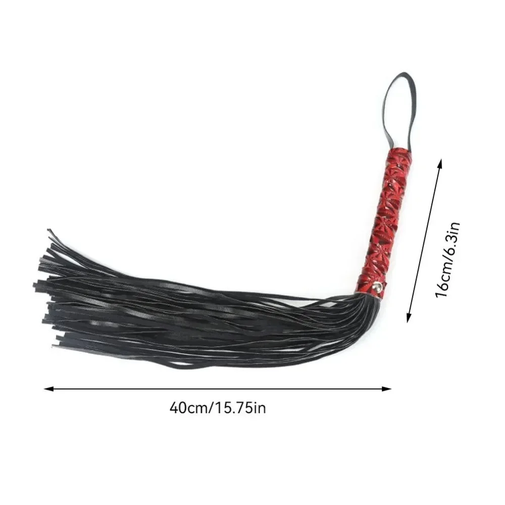 1pc Horse Whip Non-Slip Leather Horse Whip Equestrian Cycling Equipment Handle Equestrian Whips Training Riding For Horse 5