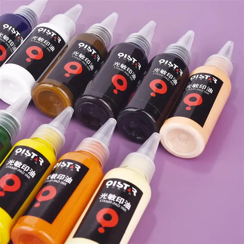 Stamp refill ink 50ml Inkpad Refill Ink Rubber Stamp Oil Inking Photosensitive Seal Stamping Refill Ink For Office School Seal Supplies