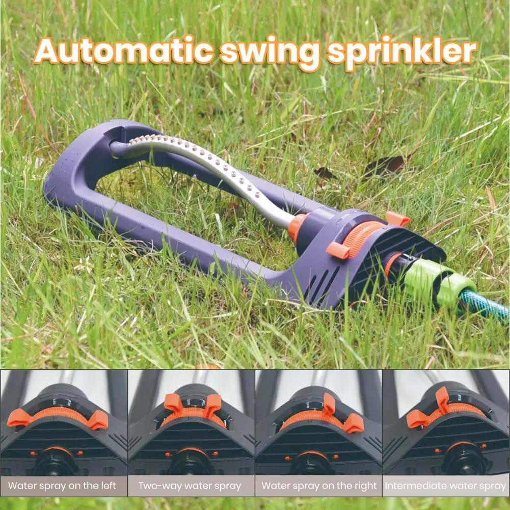 

Garden Sprinkler Water-saving Auto 180 Degrees Rotation 19-hole Spout Lawn Covers Watering Automatic Swing Sprinkler Home Supply