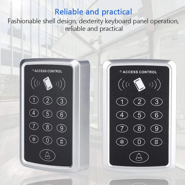 N93R 125Khz RFID Access Control Keypad EM Card Reader Door Access Control System Door Lock Opener Keyboard System 4