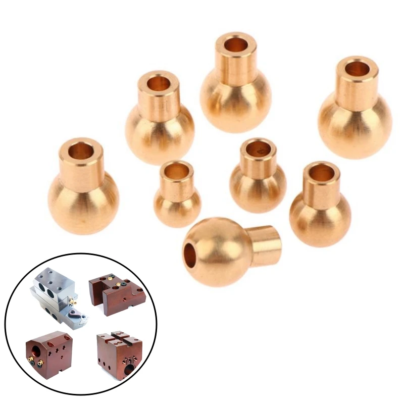 1Pc 9 Sizes Brass Ball Coolant Nozzles For CNC Lathes Turret Toolholder Ball Joint Nozzle Water Cooling Oblique Spray