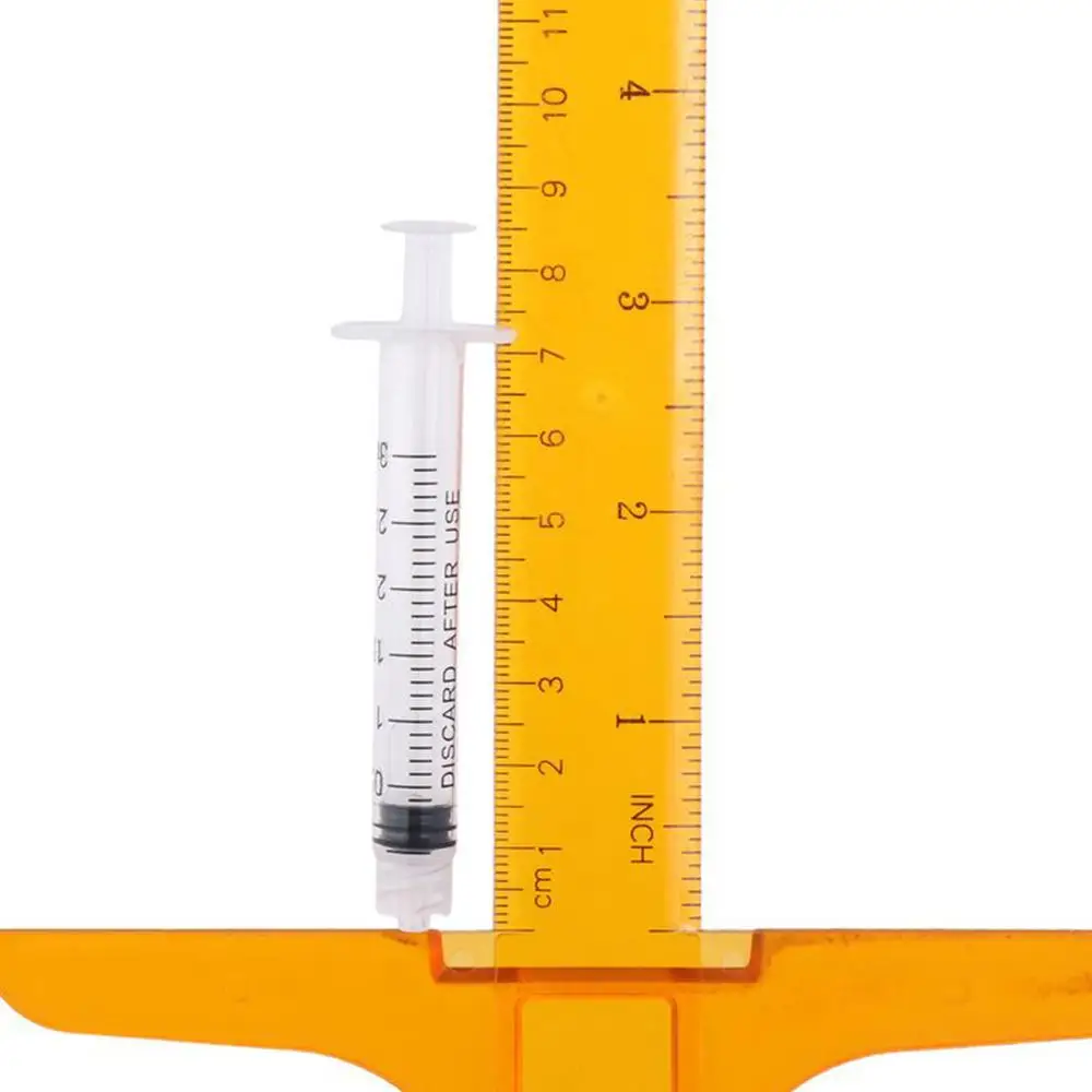 100Pcs Plastic Luer Lock Syringes Individually Sealed Transparent 3ml Injector Syringe Sampler Hydroponics Nutrient