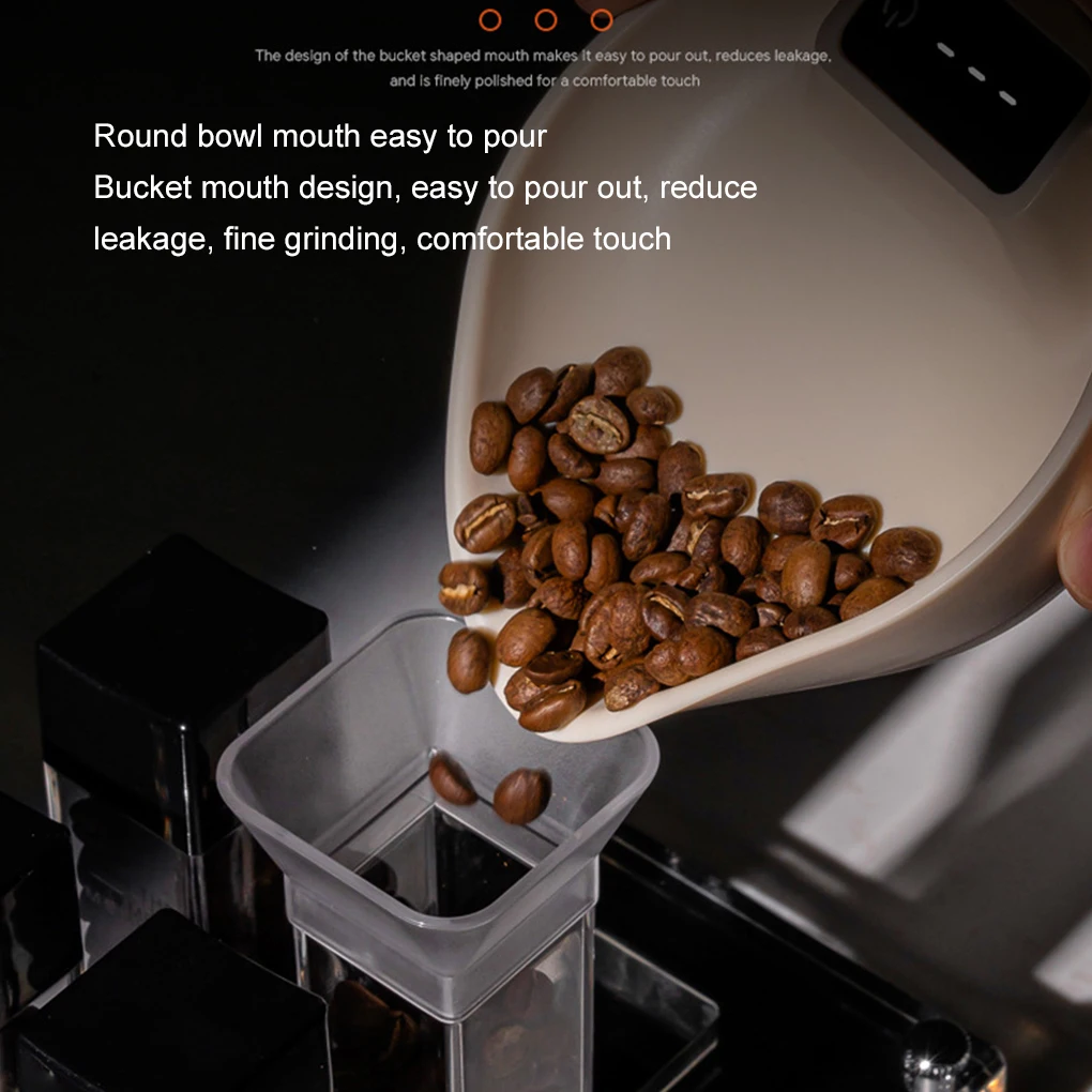 Mini Portable Coffee Electronic Scale Bean Tray Espresso LED Weighing 0.1g ABS Electronic ScaleHigh Precision Measures Black