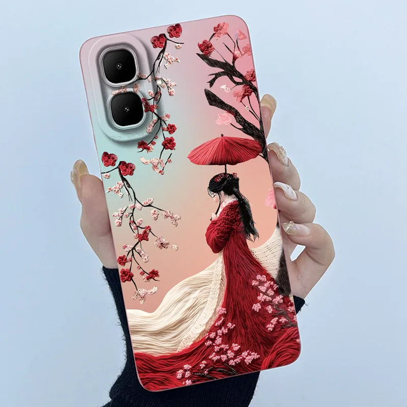 Fashion Simplicity Oil Painting Soft Silicone Phone Case Back Shell Cover