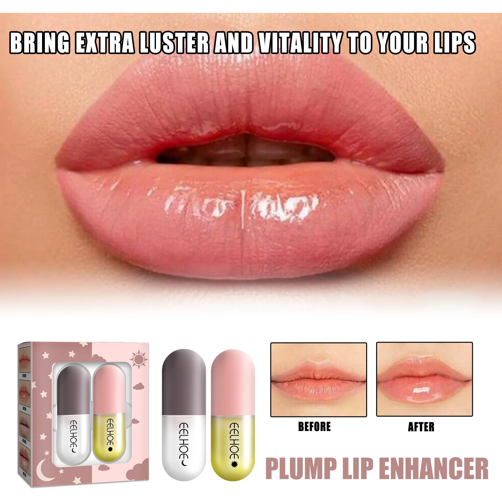 

New Lip Plump Serum Increase Lip Elasticity Reduce Lip Mask Fine Lines Instant Volumising Increase Moisturizing Lip Essence Oil