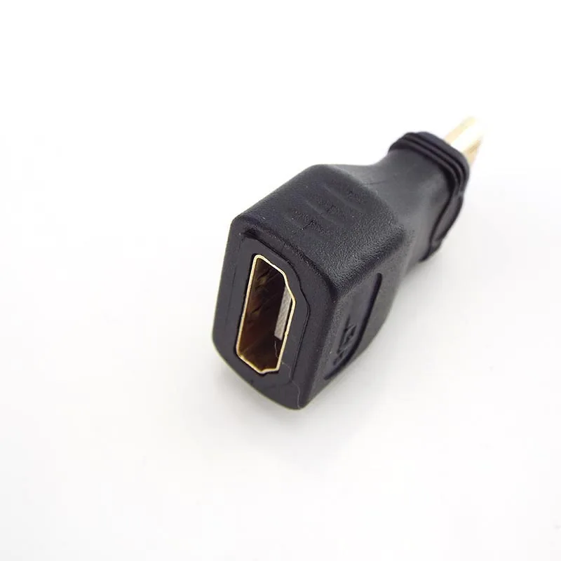 1/2pcs 5pcs Mini HDMI-compatible Converter Male To Standard Extension Cable Adapter Female to Male Convertor Gold-Plated 1080p