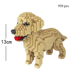 Dalmatian and Dachshund 3D Micro Mini Building Block Set for Pet Lovers, Home Decor & STEM Education (Golden Retriever)