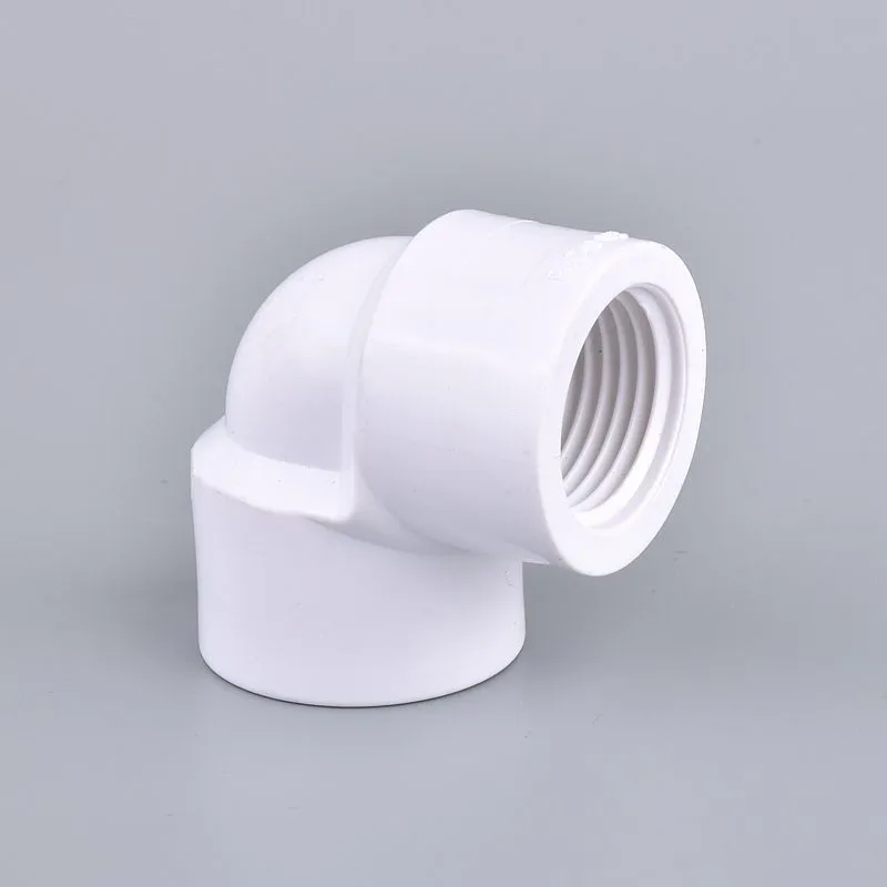 2pcs 1/2 3/4 1 Inch PVC Pipe Female Threaded Straight Elbow Tee End Cap Connector Aquarium Fish Tank  Water Pipe Jiont Fittings drip tape kit Watering & Irrigation Kits