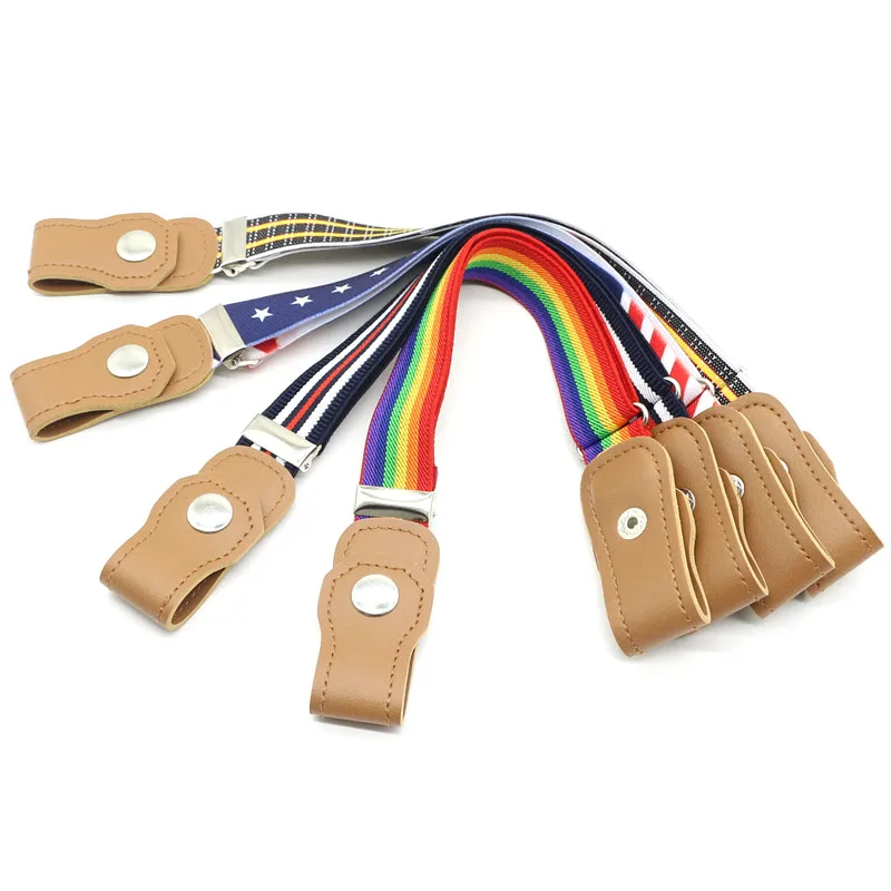 3 Pieces Girl Belts Kids Elastic Stretch Belt Adjustable Stretch Belts Elastic Heart Kids Belt For Girls