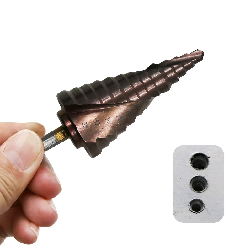 

Сверло из нержавеющей стали M35/Co, ступенчатое сверло высокой твердости с кобальтовым материалом, с несколькими гексагональными ручками