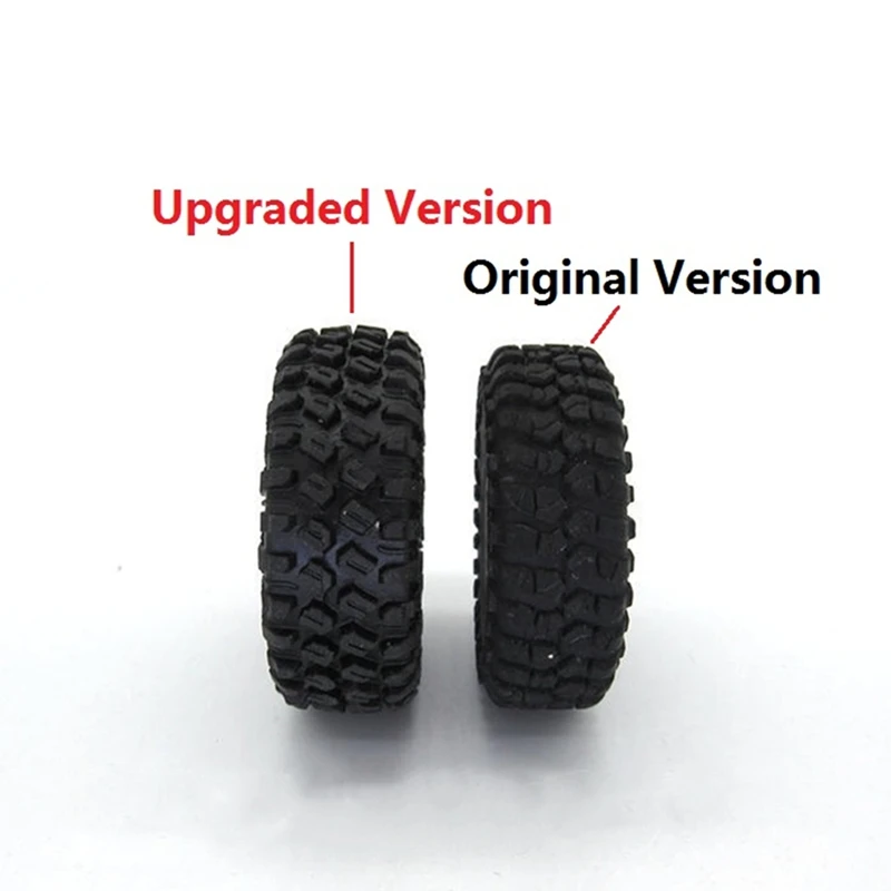 5Pcs Rubber Spare Tires Tyre Wheel Upgrade Accessories For XIAOMI XMYKC01CM JIMNY 1/16 RC Crawler Car Parts