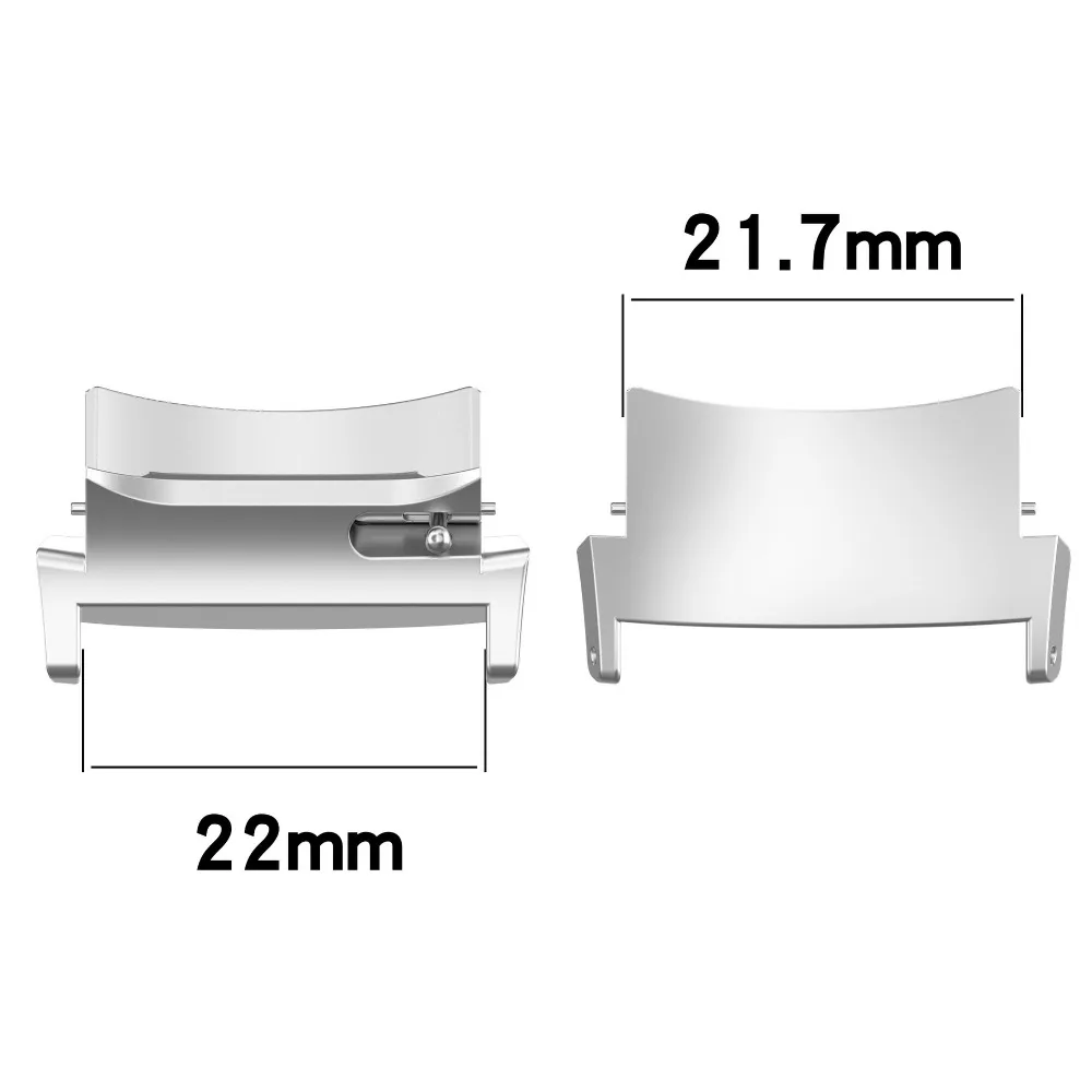 2Pcs Metal Strap Adapter Watchband 22MM Wristband Adapter Wristband Accessories for Oppo Watch X/Oneplus Watch2