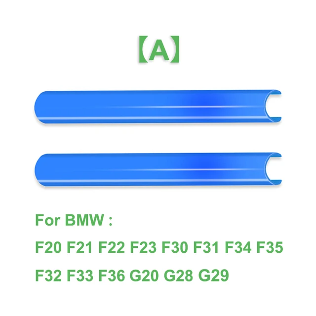 2Pcs Car Front Grille Trim Strips Cover Frame Stickers For BMW F10 E60 F30 F32 F20 F22 F06 F02 F25 F26 G20 1 2 3 4 5 6 7 Series A Blue