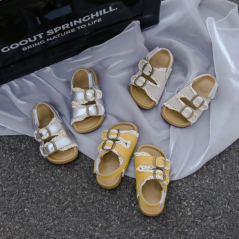 Girls Non Slip Lightweight Ankle Sandals for Summer