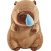 20cm Cute Snotty Capybara Plush Pillows Simulation Animals with Stretchable Nasal Mucus Soft Stuffed Plushy Doll Kid Gift 3