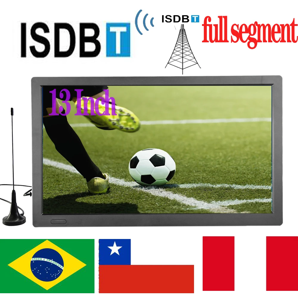 LEADSTAR 13-дюймовый ISDB T Портативный мини-Телевизор с полным сегментом H265/Hevc 10-битный