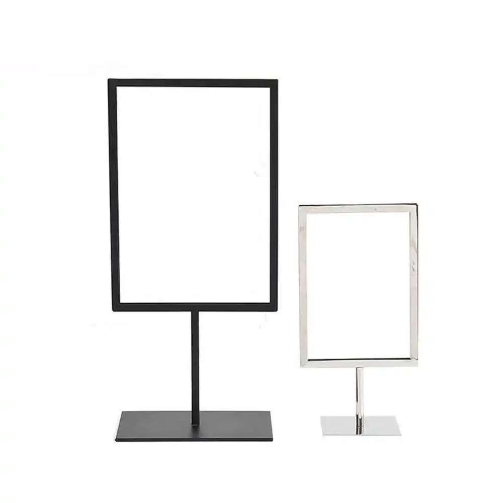 1pcs A4 Stainless Steel Advertising Billboard Poster Display Advertising Billboard Outdoor Poster Holder