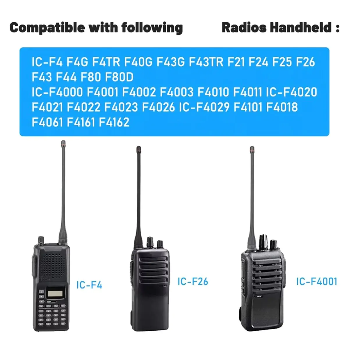 A32I 10PCS 16CM UHF 안테나 IC-F4 IC-IC-F24 IC-F25 I..