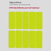 Patch réfléchissant Anti-collision de nuit étanche, 10 pièces, accessoires de poussette multifonctions, autocollant d'avertissement de sécurité pour poussette de bébé 6