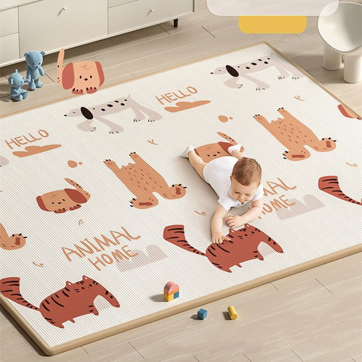 New Thick Children's Mat Lion Bear Cartoon Baby Play Mat Xpe Puzzle Baby Climbing Pad Kids Rug Baby Game Mats Toys for Children 0 3 years children toys baby puzzle game mat kids summer cartoon pat water pad children fun baby play mat baby playmat