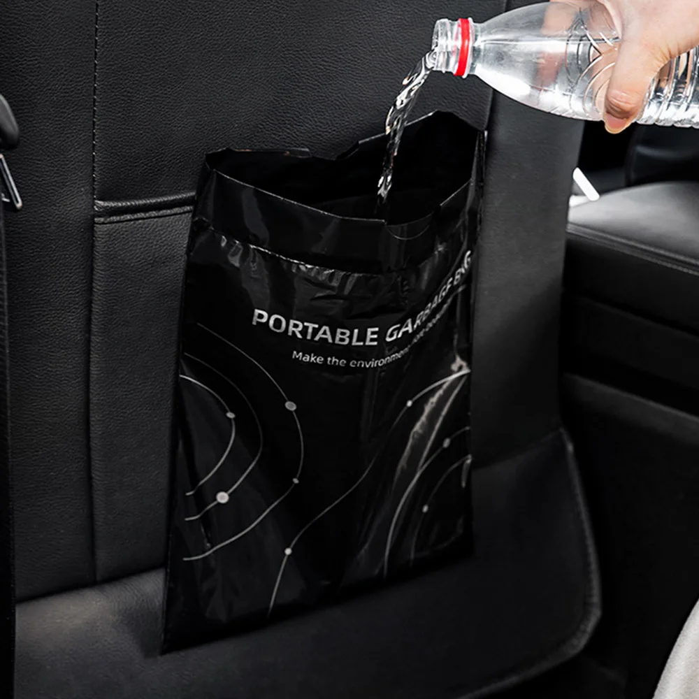 

Car Garbage Bags Self-adhesive Disposable Drawstring Office Desktop Garbage Bags Car Garbage Can Food Waste Storage