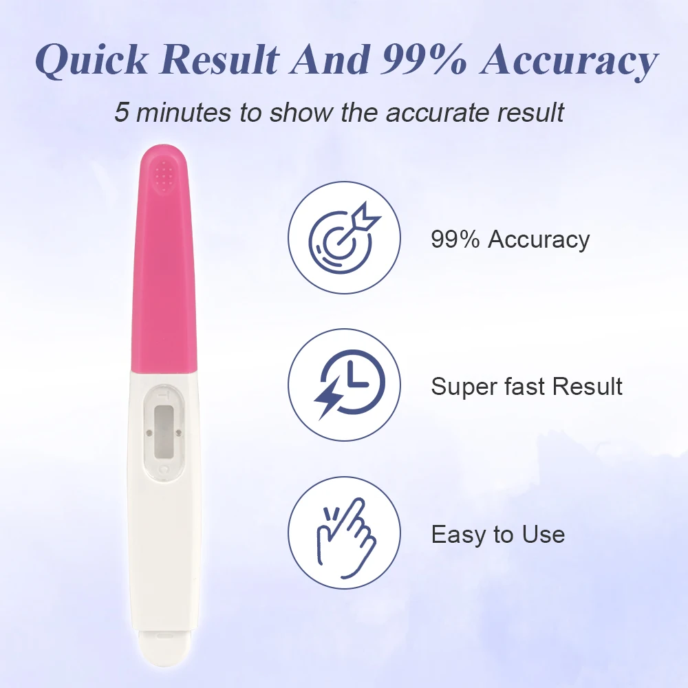 Pregnancy test Pregnancy test strips Pregnancy test Early detection HCG test For fertility women Over 99% Accurate and reliable results 5 Count