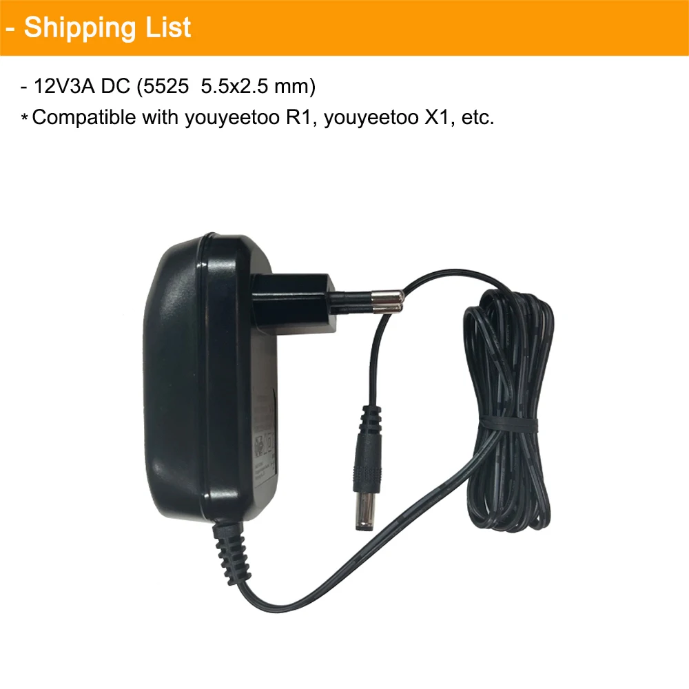12V5A 5V3A DC Power Supply 12V3A Type-C Support EU US Standard For Raspberry Pi/