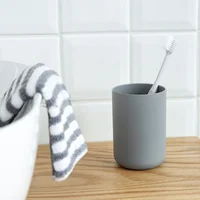 Bathroom Tumblers Plastic Mouthwash Cup Coffee Tea Water Mug Home Travel Simple Solid Color Toothbrush Holder  Drinkware Cup 3