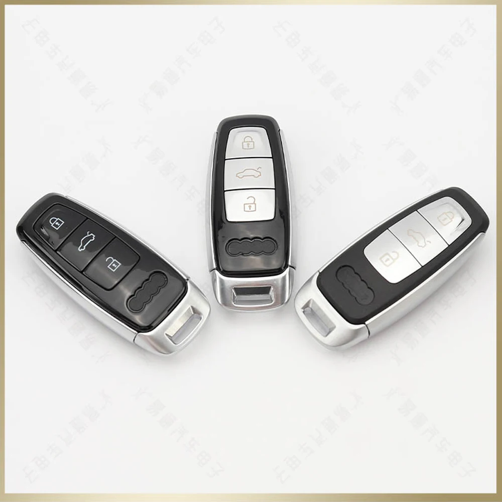 

New 3 Buttons Car Key Case Car Key Housing for Audi A6 C8 A7 A8 Q8 2017 2018 2019 2020 Car Remote Key Shell Replacement