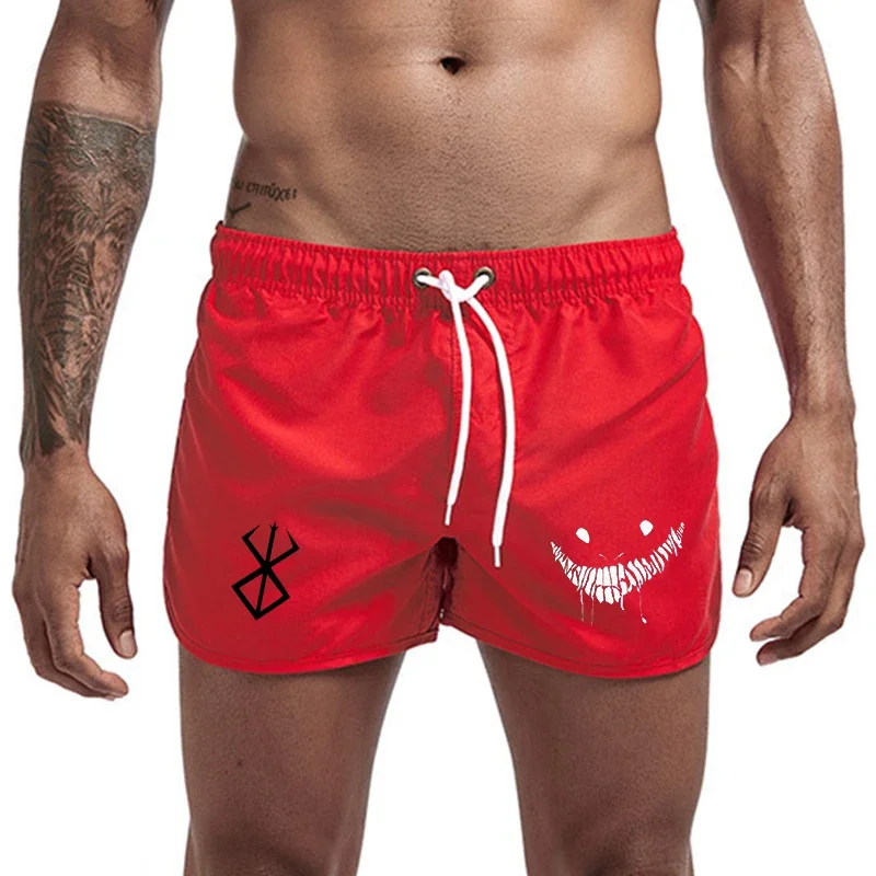 Shorts For Men Summer Men's Pattern Printed Swimwear Shorts Sexy Swim Trunks Men Swimsuit Low Waist Breathable Beach Wear 3
