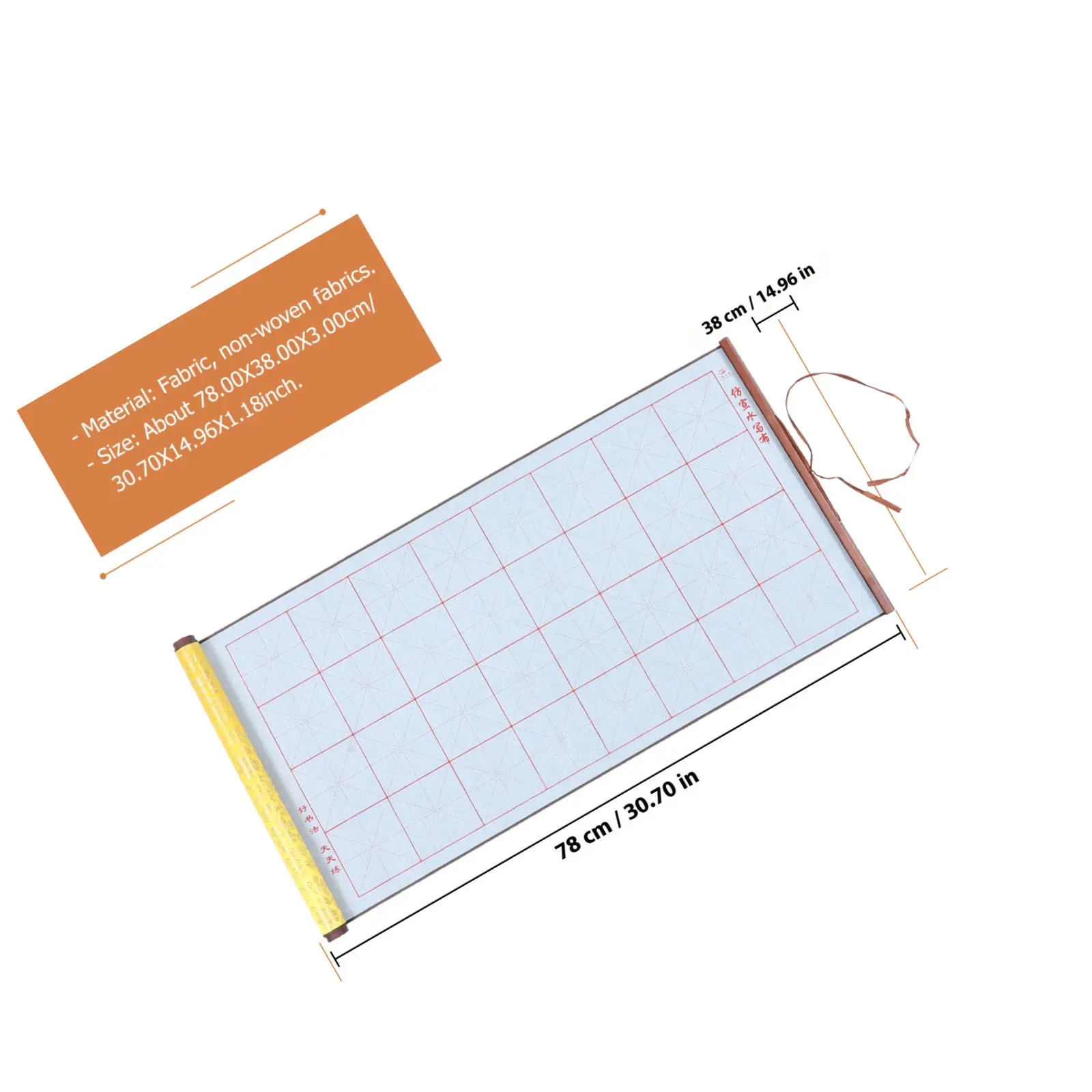 1Pcs 중국어 물 쓰기 스크롤 잉크 흡수 예술 벽 스크롤 DIY에 적합한 고품질 서예 연습 천