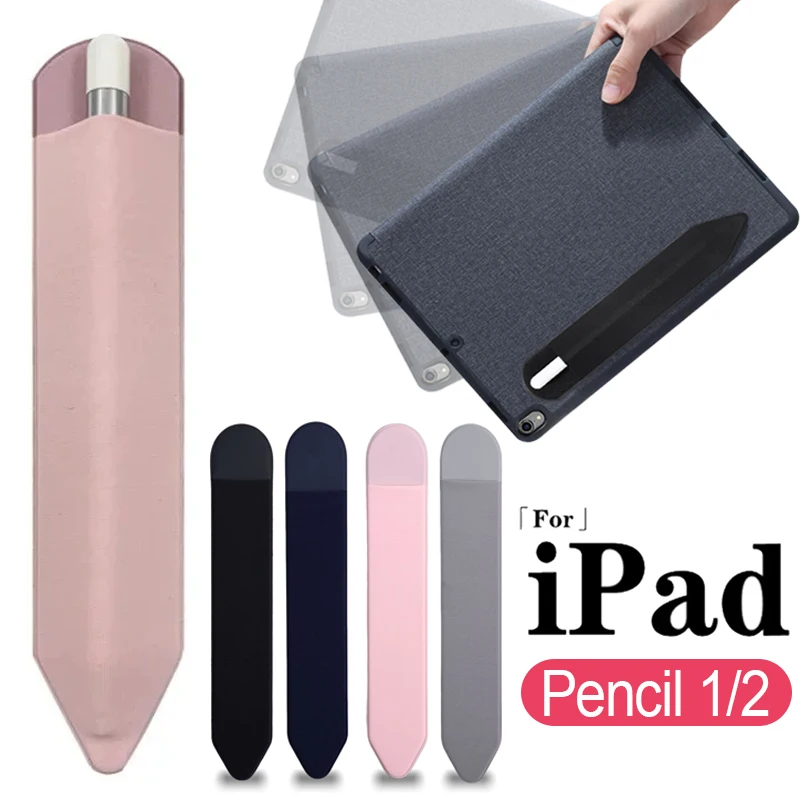 Astucci Adesivi Per Apple Iphone Ipad Pencil 2 1 Stick Holder Case Tablet Stylus Pen Pouch Bag Sleeve Anti Drop Pen Cover