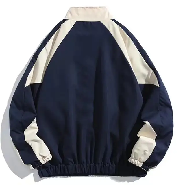 Hip Hop Varsity Jacket Men High Street Patchwork Color Block Windbreaker Coats Women Spring Autumn Thin Fashion College Jackets 2