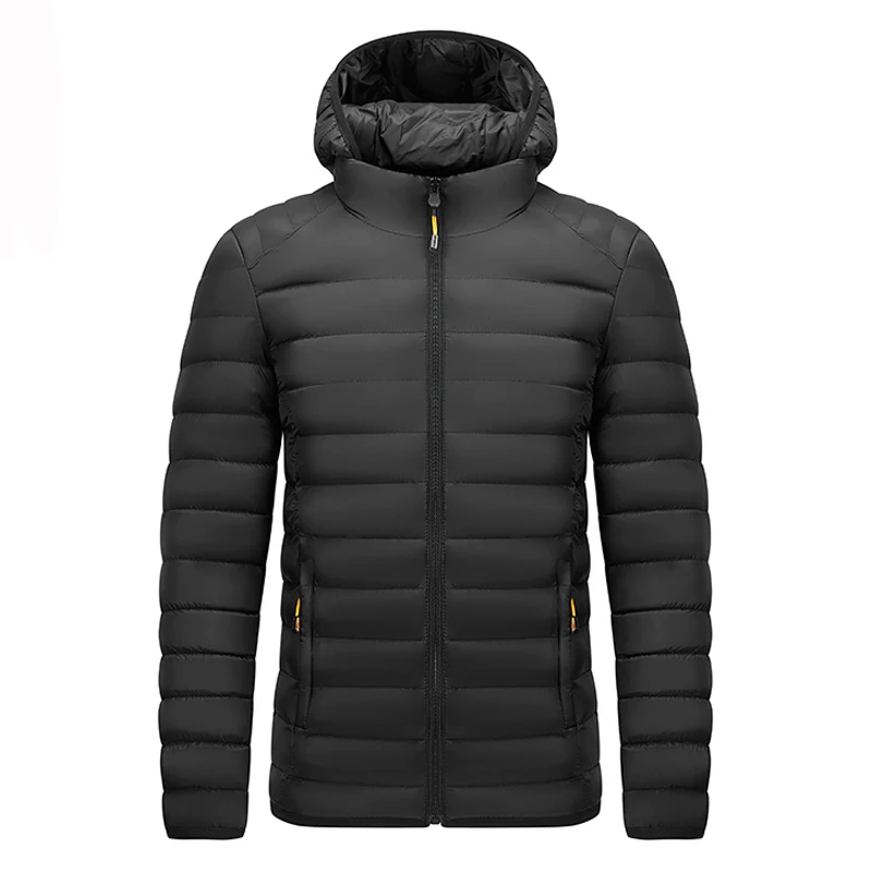 

2024 Winter Men Waterproof Windproof Hooded Parkas Mens Casual Thick Detachable Hat Jackets Coats Male Overcoat Outwear Parka