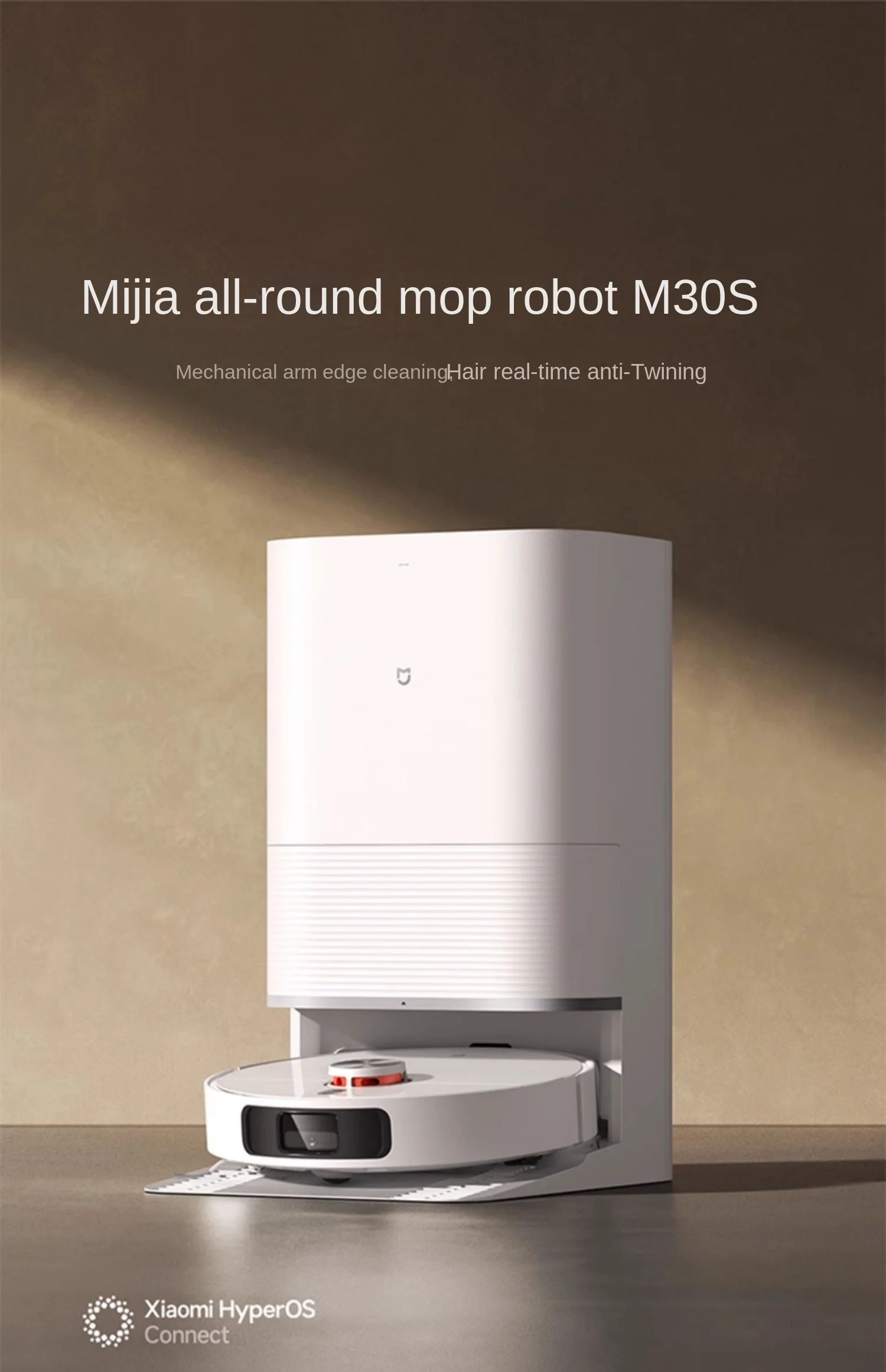 

NEW 2024 XIAOMI MIJIA M30 S Almighty Sweeping Robot Sweep and Drag All-in-one Anti-winding MOP Vacuum Cleaners D103CN