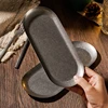 Snow Sand 304 Stainless Steel Storage Trays Snack Plates Retro Steak Barbecue Tableware Plate Cutlery Holder Decorative Dish 1
