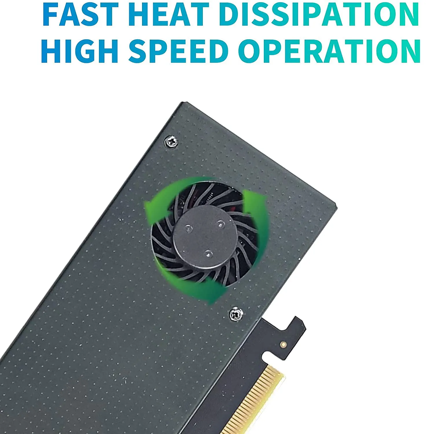 Zoerax Nvme Pcie 4.0 Adaptador M.2 Nvme M-chave Ssd para Pci Express Adaptador com Turbofan Suporte M.2 Nvme Ssd 2230 2242 2260 2280 - Imagem 2