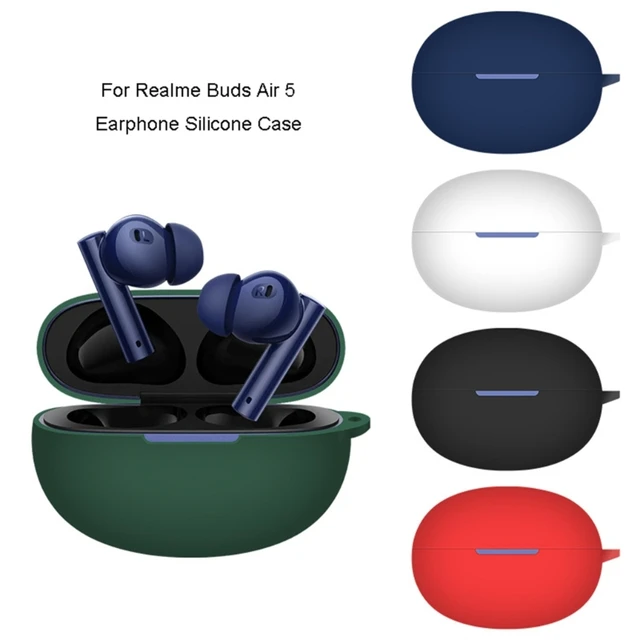 Wireless Bluetooth Earphone Shockproof Silicone Protective Cover for Realme Buds Air 5 Washable Shell 1